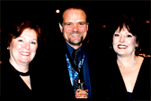 Larry with Nicki and Lynda Tice from TJ Promotions at the final Gavin convention 2002 in San Francisco.