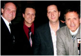 Larry with Frank Stallone and the NMW team