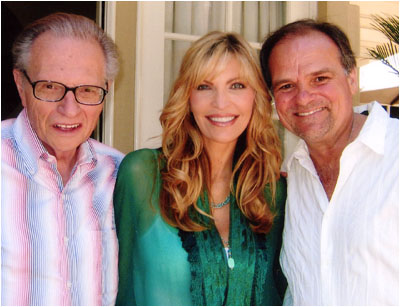 Larry with Shawn and Larry King.