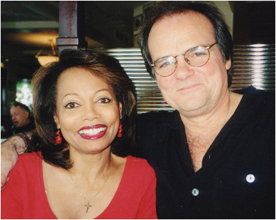 Larry with Florence LaRue from the Fifth Dimension.