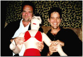 Larry with brother Michael Damian and friend.