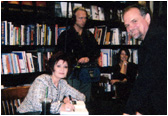 Larry with Sharon Osbourne.