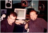 Larry and brother Tom Weir in the recording studio.