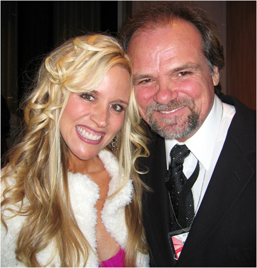 Home Improvement gal Paige Henness with Larry at television awards event.